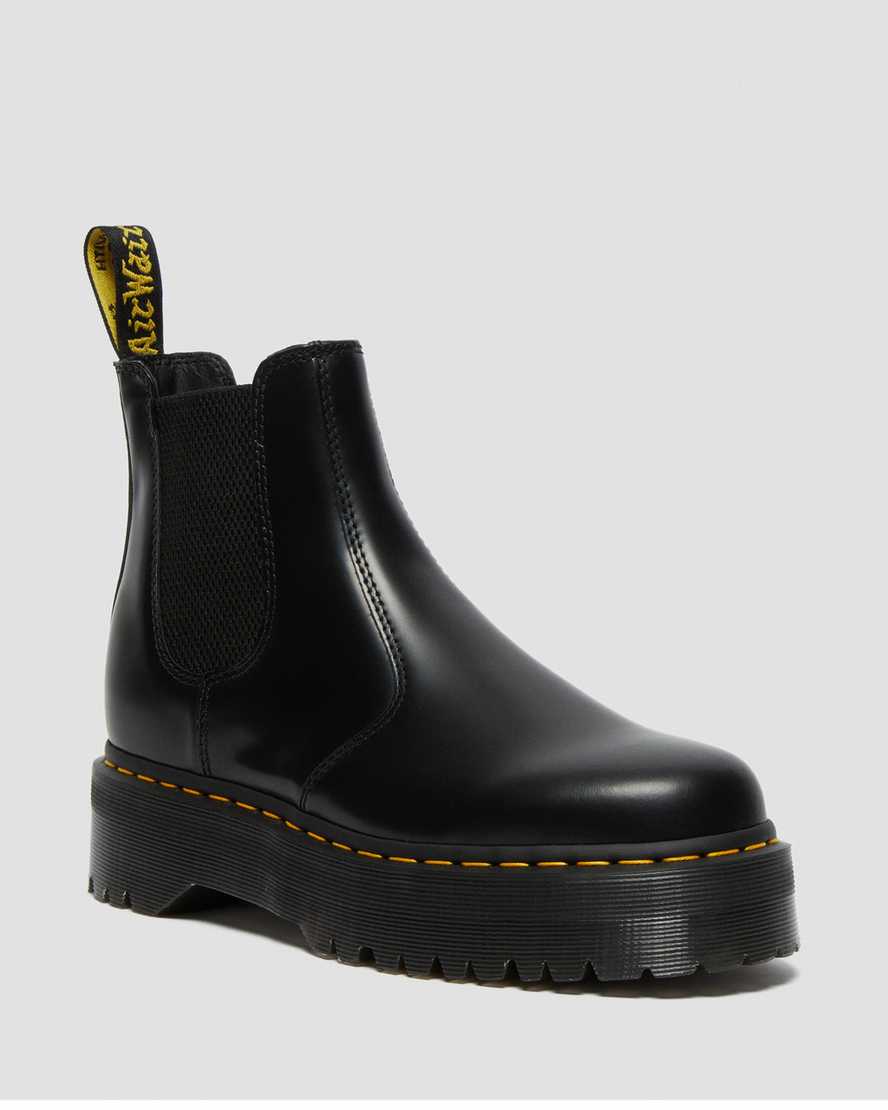 Dr. Martens 2976 Polished Smooth Miesten Chelsea Nilkkurit - Mustat Nilkkurit [560-BURZFE]